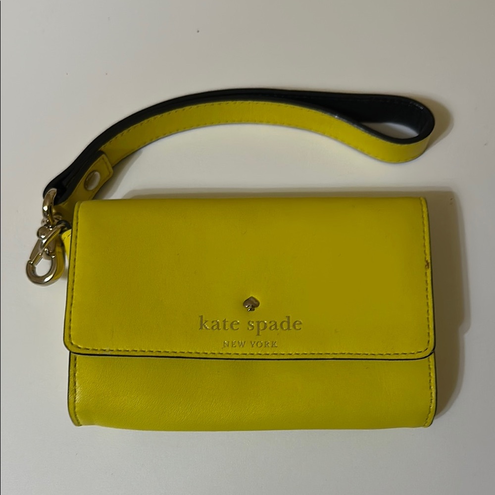 Kate Spade Vibrant Yellow Wristlet